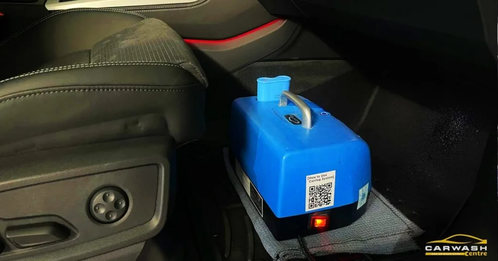 Khử mùi khử khuẩn bằng máy diệt khử khuẩn chuyên dụng. - Car Wash Centre
