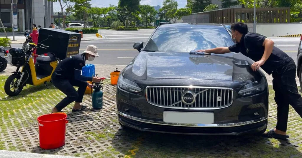Quy trình rửa xe không xả Rinseless Wash tại nhà của Car Wash Centre.