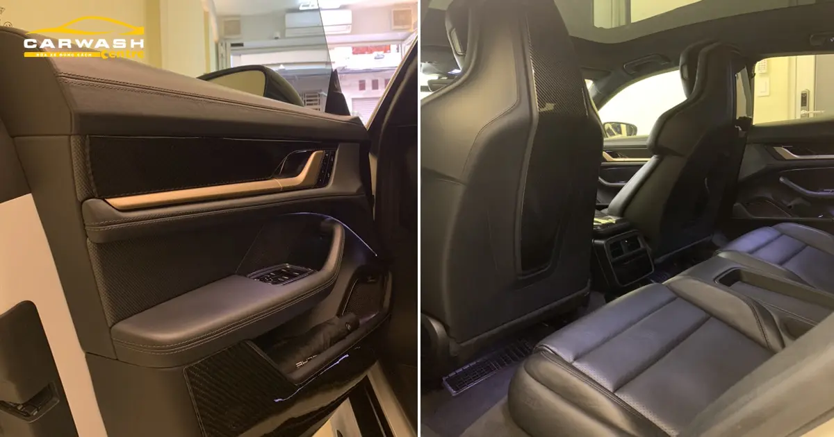 Sau khi làm vệ sinh nội thất ô tô tại nhà của khách hàng ở quận 3.